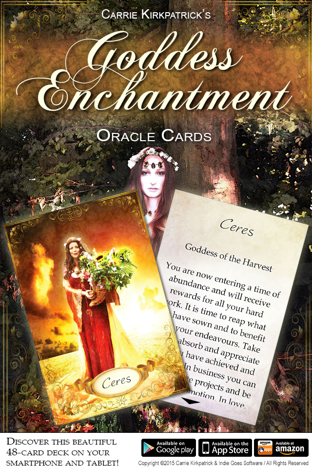 Goddess Enchantment Oracle Cards app now available!